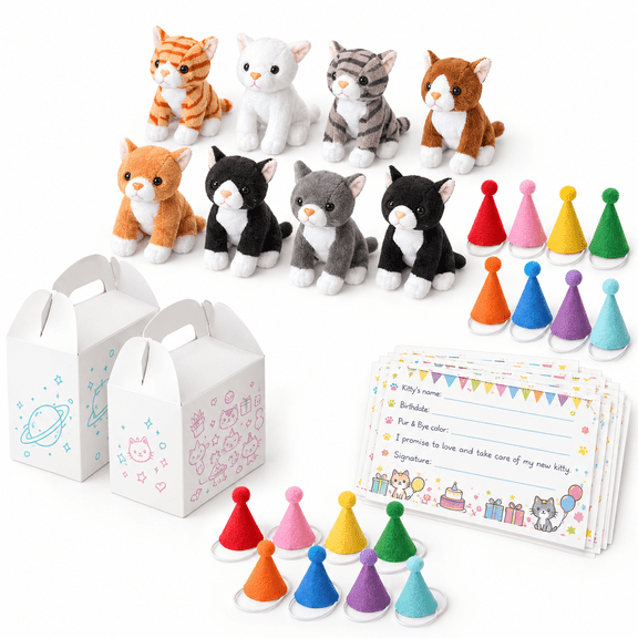 33 Adopt Cat Party Favors Mini Stuffed Cats For Adoption