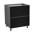 thumbnail image 1 of 33" Base Cabinet-Double Door-Two Drawer-with Black Matte door, 1 of 5