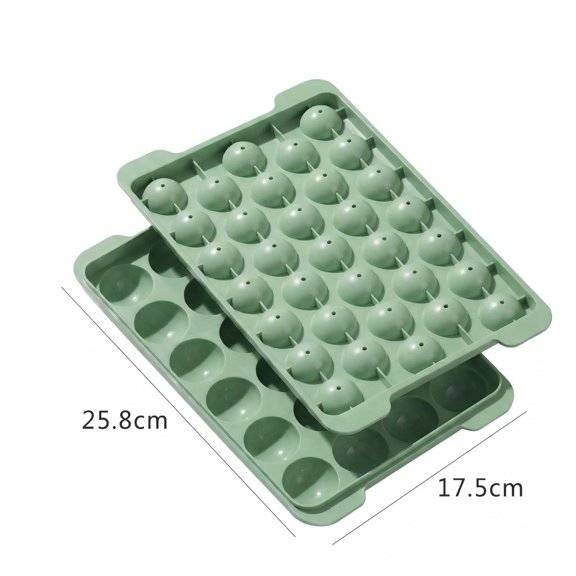33-Cavity Round Ice Cube Mold, Large Creative Ice Ball Maker, Household Ice Tray for Round Ice Making