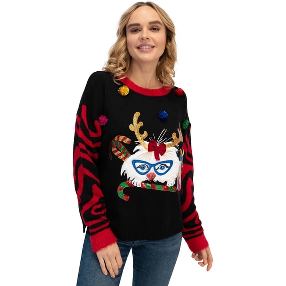 33 Degrees Women's Ugly Christmas Sweater, Sizes XS-XXL