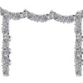 thumbnail image 1 of 33 Feet Christmas Silver Tinsel Garland Ornament, Metallic Tinsel Home Decoration For Xmas Tree New Year Holiday Birthday Party Supplies, 1 of 5