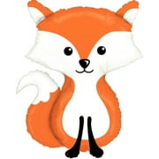 33" Fox Woodland Animal Figure Welcome Baby Shower or Birthday Party Mylar Balloon