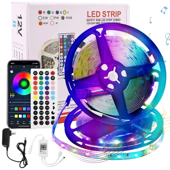 33 Ft Neon Rope Lights,Flexible Led Rope Lights Control with App/Remote,Multiple Modes Music Sync Gaming RGB Led Neon Lights for Bedroom Outdoor