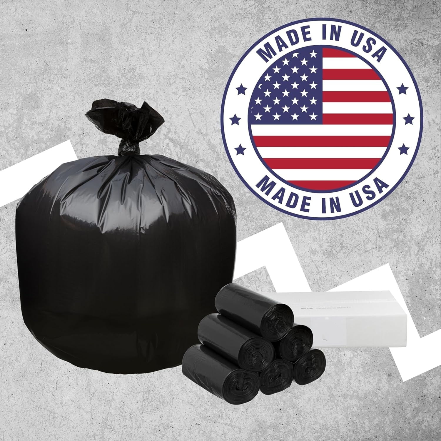 Victoria Bay 30 Gallon Clear Trash Bags - 30x37 Inch, 10 Micron Thick, 500 Count Case