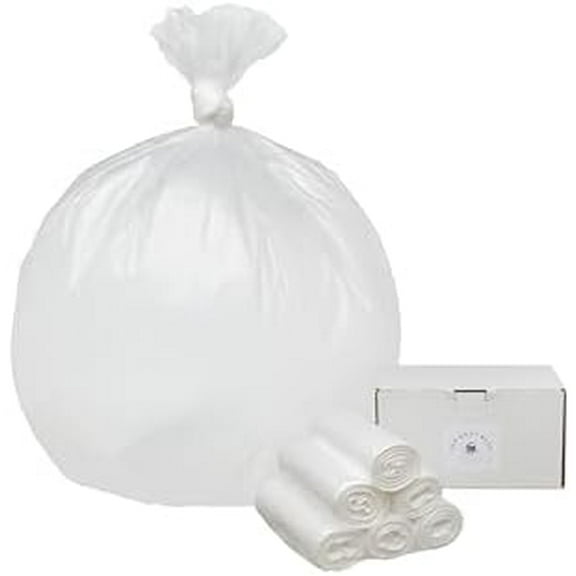 33 Gallon Garbage Trash Bag 33X40" Clear 150 Count Can Liner Bulk 30 Gallon 31 Gallon 32 Gallon 34 Gallon 35 Gallon Made in USA