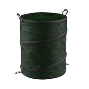 33-Gallon Outdoor Pop-Up Garbage Can - Collapsible Trash Can and Trash Bag Holder for Yard Waste Bags and Leaf Bags