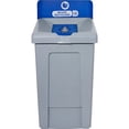 thumbnail image 1 of 33 Gallon Recycling Station Bin, Modular Waste Container with Lid, Billboard Sign & Label Kit, Commercial Recycling System, Mixed, 1 of 7