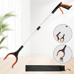 33 Grabber Reacher Tool, Foldable Reacher Grabber Pickup Tool with 360Rotating Jaw & Magnets, Grabbers for Seniors for Outdoor & Indoor