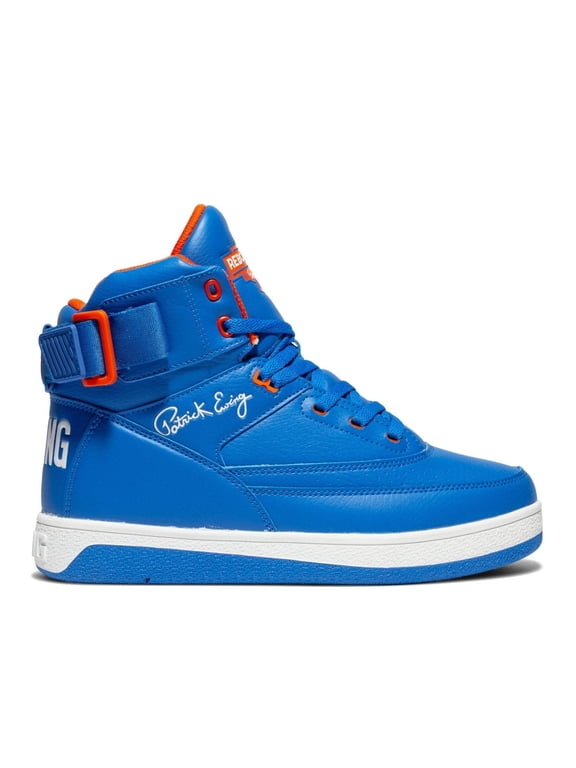 Ewing Atheltics Men's 33 HI x Orion Rebound Basketball Sneakers, Royal Blue/Orange/White, 7