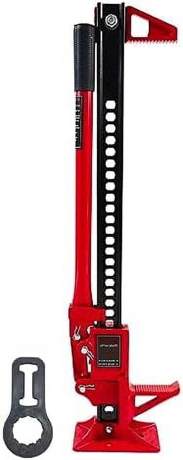 60-Inch Ratcheting Off-Road Farm Jack – 3 Ton (6,000 LB) Capacity, Heavy-Duty Steel For Cars, Trucks, ATVs