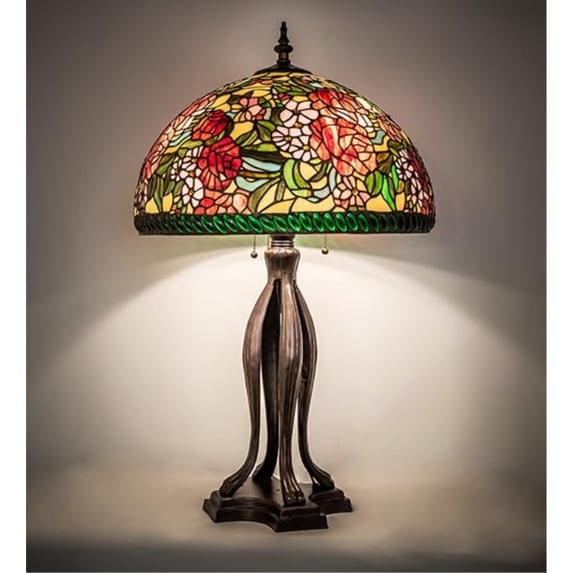 33" High Romance Rose Table Lamp