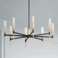 thumbnail image 1 of Maxim Flambeau 33" Wide Black and Brass 8-Light LED Chandelier, 1 of 5