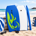 33-Inch Blue Lightweight Bodyboard with EPS Core for Water Fun ...