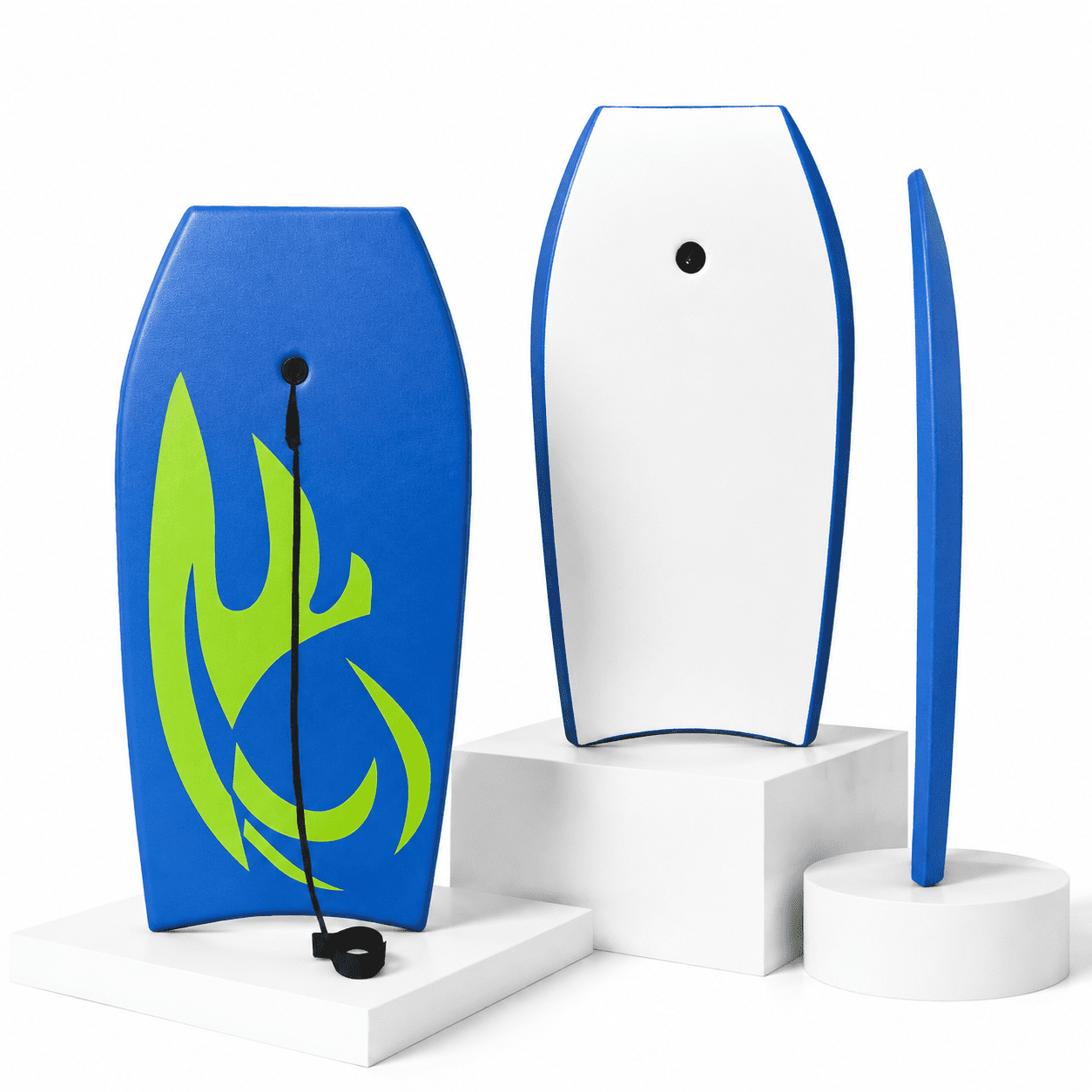 33-Inch Blue Lightweight Bodyboard with EPS Core for Water Sports ...
