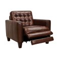 thumbnail image 1 of 33 Inch Power Reclining Leatherette Accent Chair, Brown, 1 of 1