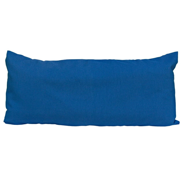 33" Navy Blue Hammock Rectangular Pillow with Tie-offs