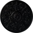 thumbnail image 1 of 33"OD x 1 3/4"P Versailles Ceiling Medallion (Fits Canopies up to 3 1/4"), Hand-Painted Jet Black, 1 of 6