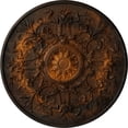 thumbnail image 1 of 33"OD x 1 3/4"P Versailles Ceiling Medallion (Fits Canopies up to 3 1/4"), Hand-Painted Rust, 1 of 6