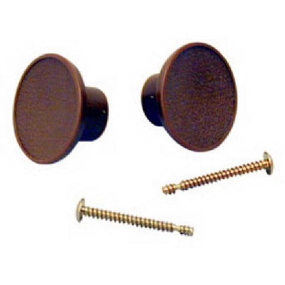 33--PPK2 2 Pack 1.75 in. BiFold Door Knob - Light Brown