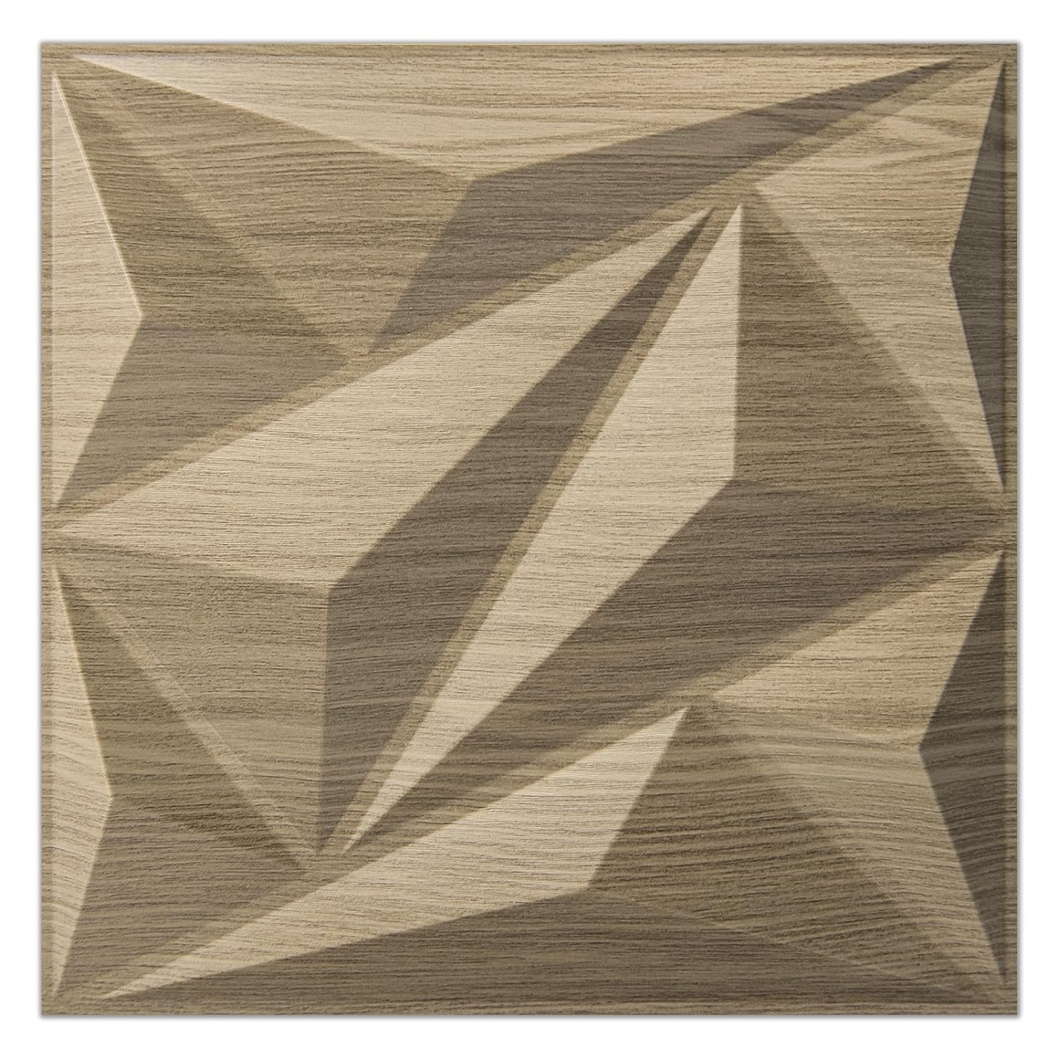 33 Pack 3D Wall Panel Diamond for Interior Wall Décor, PVC Flower ...