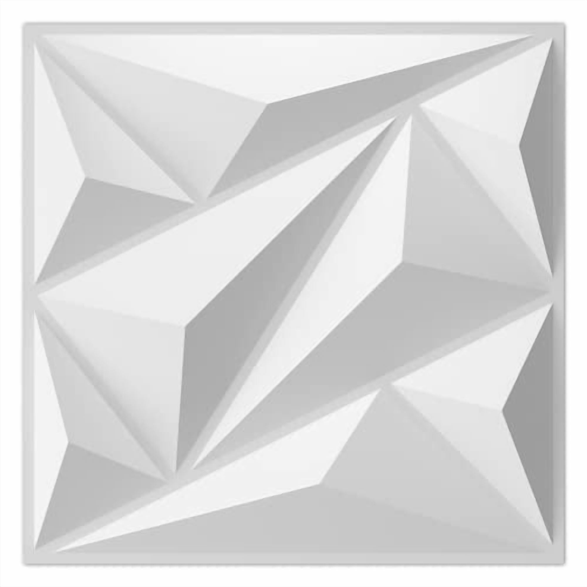 33 Pack 3D Wall Panel Diamond for Interior Wall Décor, PVC Flower ...