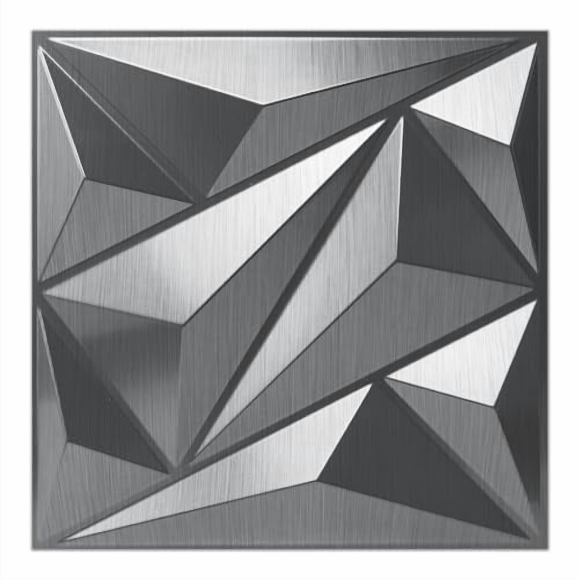 33 Pack 3D Wall Panel Diamond for Interior Wall Décor, PVC Textured ...