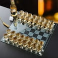 thumbnail image 1 of 33 Pcs Chess Drinking Game Set, Acrylic Board Game with 32 Shot Cups Strategy Party Game Set for Adult Party Night Gathering Festive Celebration Gift, 1 of 9