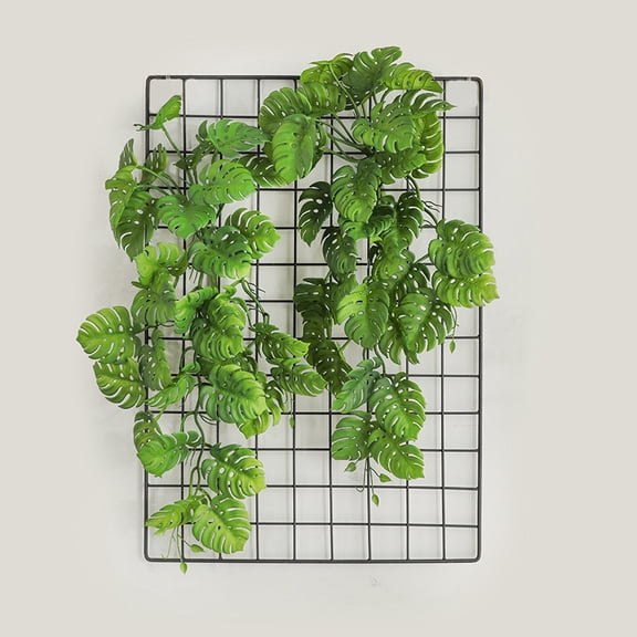 33-Piece Monstera Leaf Plant Wall, Outdoor Décor