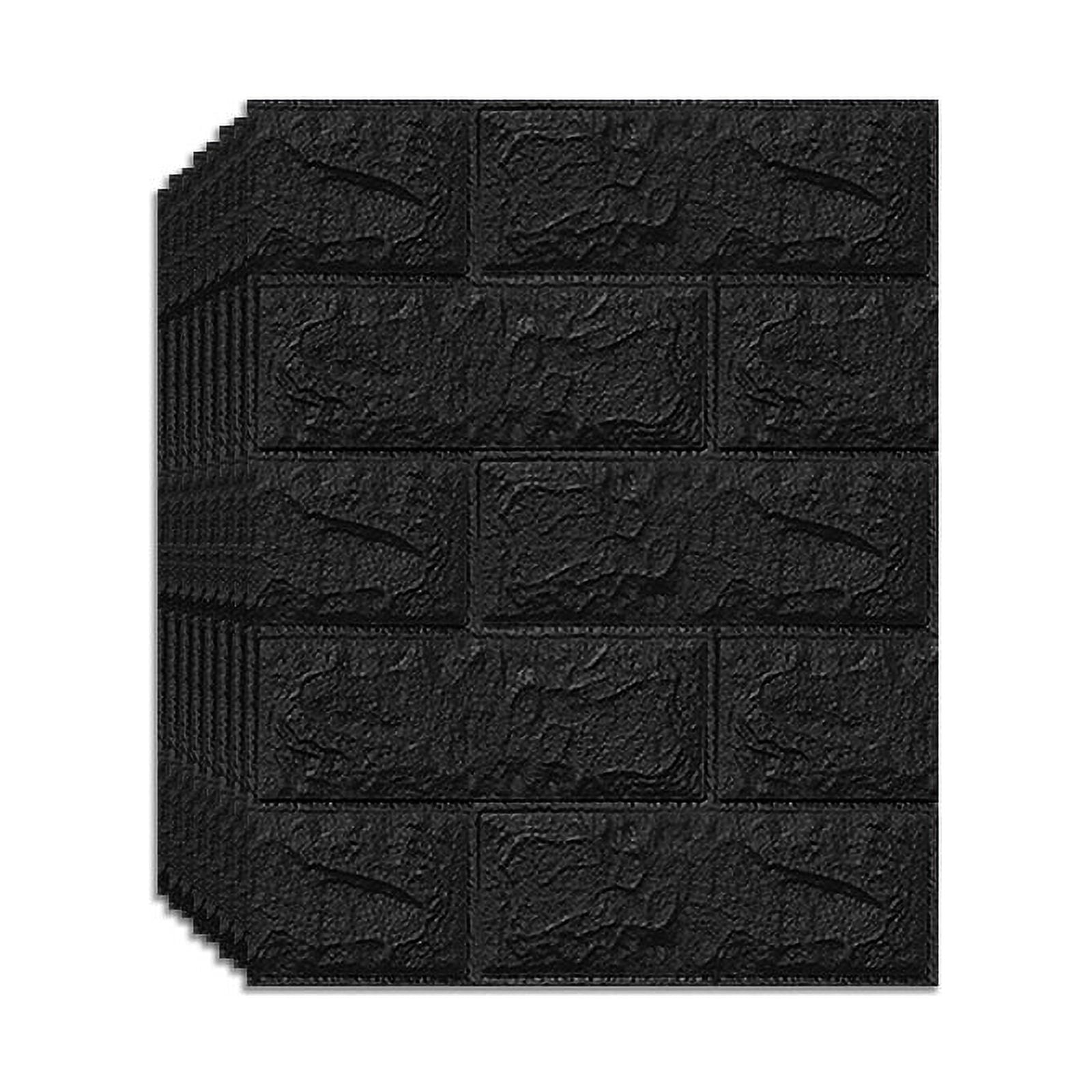 33pc 3D Textured Stick & Peel Foam Brick Wall Panel, Waterproof Self