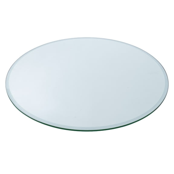 33" Round Clear Tempered Glass Table Top By Spancraft Glass
