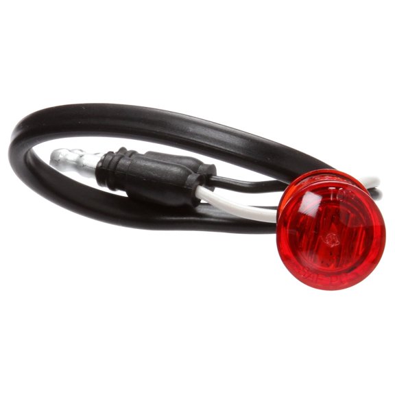 33 Series, LED, Red Round, 1 Diode, Marker Clearance Light, PC, Hardwired, .180 Bullet Terminal, 12V
