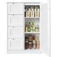 33" Small Kitchen Pantry Storage with Door and Shelves, Pantry