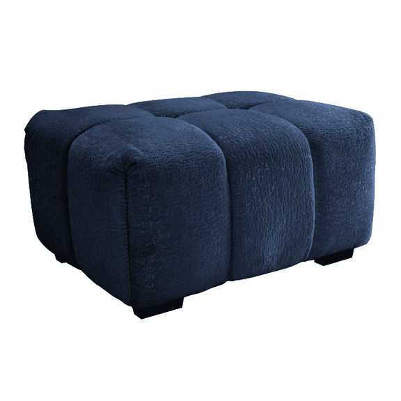 33 Sofas Blue Chenille - Ottoman