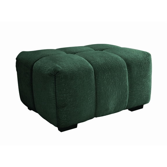 33 Sofas Green Chenille - Ottoman