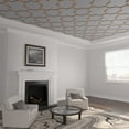 thumbnail image 1 of 33"W x 33"H x 3/8"T Extra Large Woodall Decorative Fretwork Wood Ceiling Panels, Hickory, 1 of 10