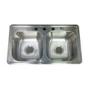 33" X 19"  (8" Extra Deep) Mobile Home Stainless Steel Kitchen Sink