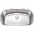 thumbnail image 1 of 33 in. 18 Gauge Undermount Single Bowl Stainless Steel Kitchen Sink, 1 of 1