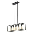 thumbnail image 1 of 33 in. Ironclad Industrial 5 Light Island Pendant, Matt Black, 1 of 1