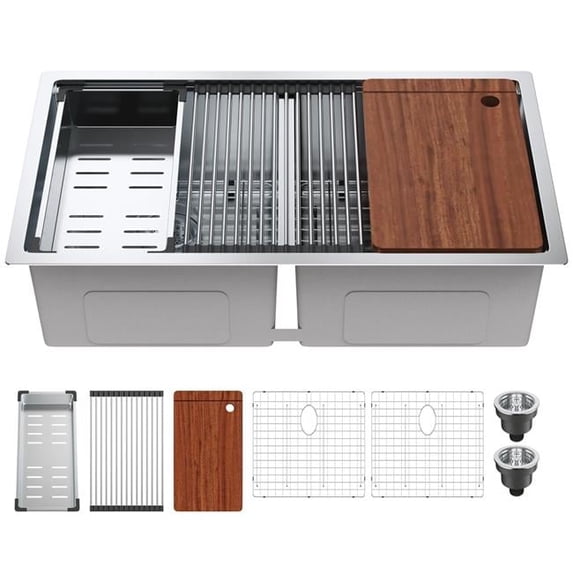 33 in. Kitchen Sink