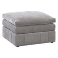 thumbnail image 1 of 33 in. Luna Modular Ottoman with Three Layer Plush Cushioned Seat, Gray, 1 of 1