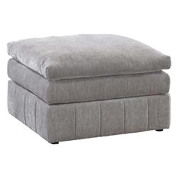 33 in. Luna Modular Ottoman with Three Layer Plush Cushioned Seat, Gray