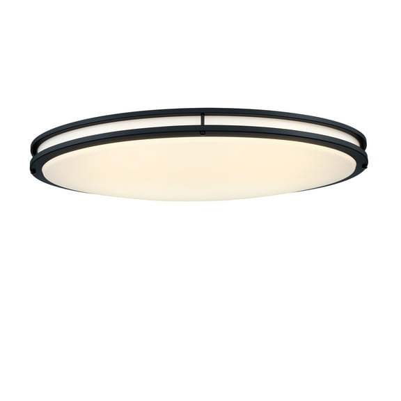 33-in Matte Black Finsh Led Flush Mount Light