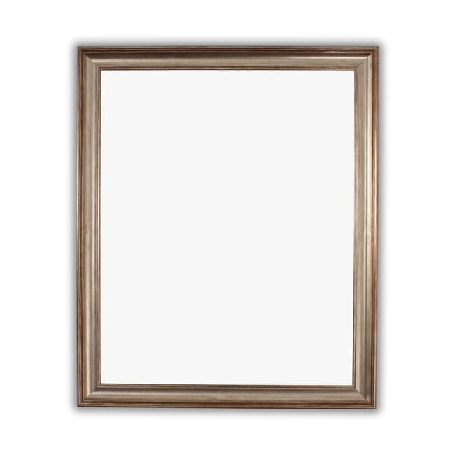 Chloe's Elegance Antique Brass Rectangular Wall Mirror 29"x35"