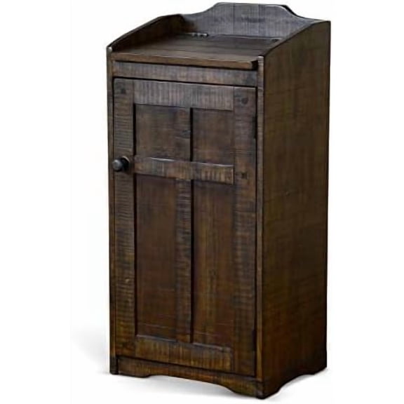33-inch Homestead Trash Box (Tobacco Leaf Finish)$$Storage