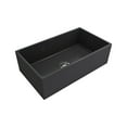thumbnail image 1 of 33 x 19 Inch Crestwood Farmhouse Sink, Charcoal Fireclay Kitchen Sink, Single Bowl Apron Front, Plain Farm Sink, 1 of 8