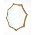 thumbnail image 1 of 33" x 33" x 1" Gold Curved Hexagon Frame  Cosmetic Mirror, 1 of 2