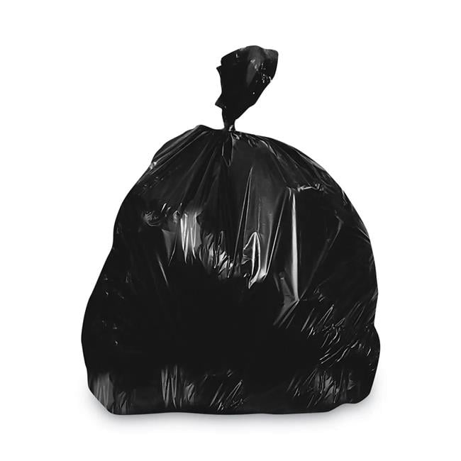 33 x 39 in. 30-33 gal 1.5 mil Linear Low-Density Can Liners, Black ...