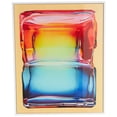thumbnail image 1 of 33" x 41" Cube Abstract Framed Wall Art with White Frame, by DecMode, 1 of 9