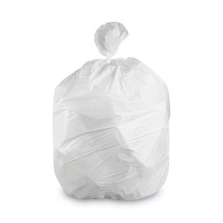 33 x 45 in. Linear Low-Density Can Liners, White - 30-35 gal - 1.4 mil - 200 Count