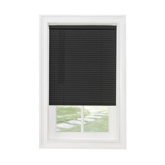 33 x 64 in. Cordless GII Morningstar 1 in. Mini Blind, Black